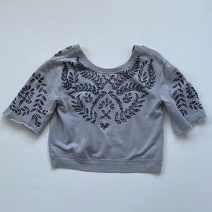 NWOT Free People Cut out Crop top